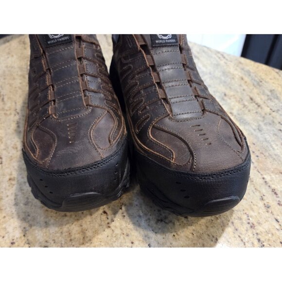 New! Skechers Men\'s Size 8.5 Slip-ins Work: Holdredge Ryker BROWN Hands Free main image 8